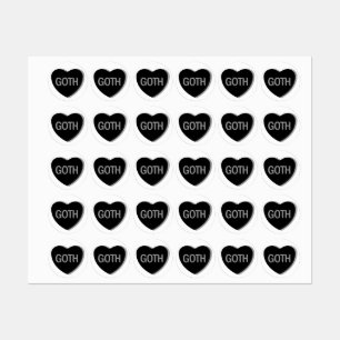 Candy Heart - Goth Labels