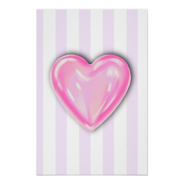 Candy Heart Kids Art Poster (Front)