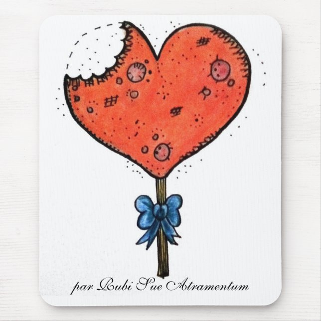 Candy heart mouse pad (Front)
