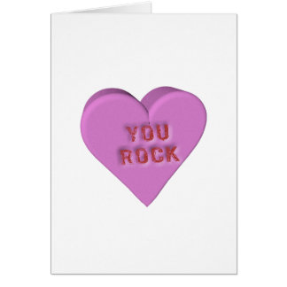 Candy Heart "YOU ROCK" Cards