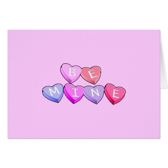 Candy Hearts Card