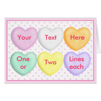 Candy Hearts, Conversation Hearts, Blank Cards