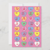 Valentine's Day Card candy hearts