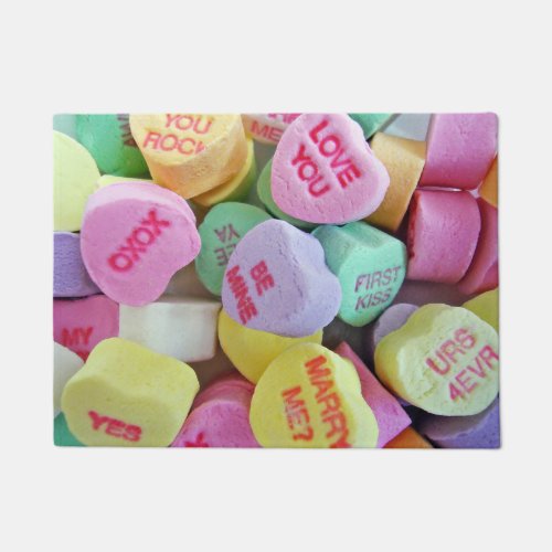 Candy Hearts Doormat