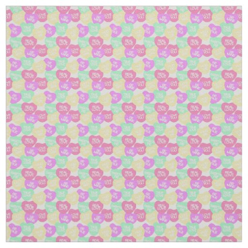Candy Hearts Fabric
