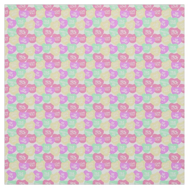 Candy Hearts Fabric (Swatch)
