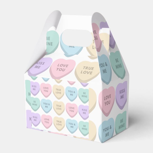 CANDY HEARTS FAVOR BOXES (Front Side)
