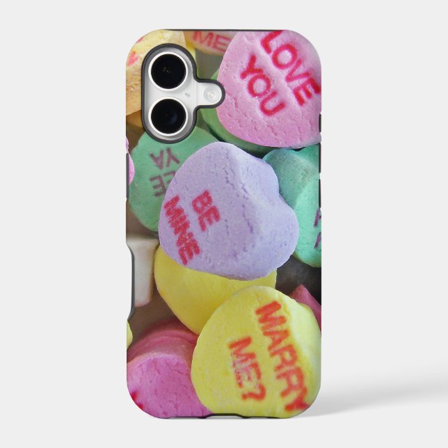 Candy Hearts Iphone Case (Back)