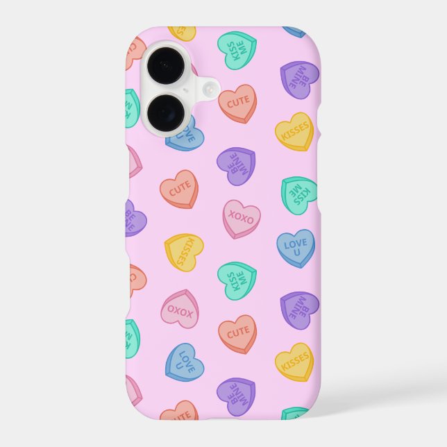 Candy Hearts Iphone Case (Back)