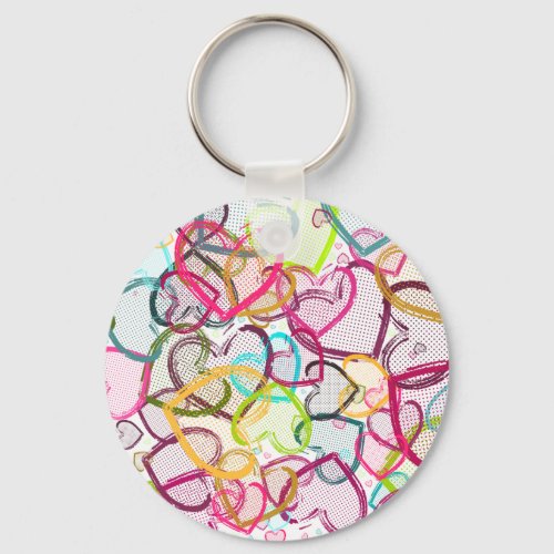 Candy Hearts Keychain