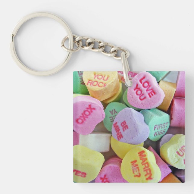 Candy Hearts Keychain (Front)