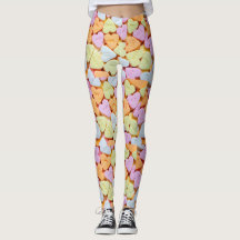 candy heart leggings