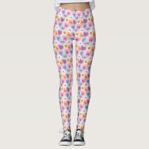 Candy Hearts Leggings (Pink)