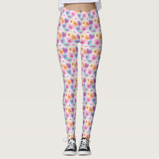 Candy Hearts Leggings (Pink)