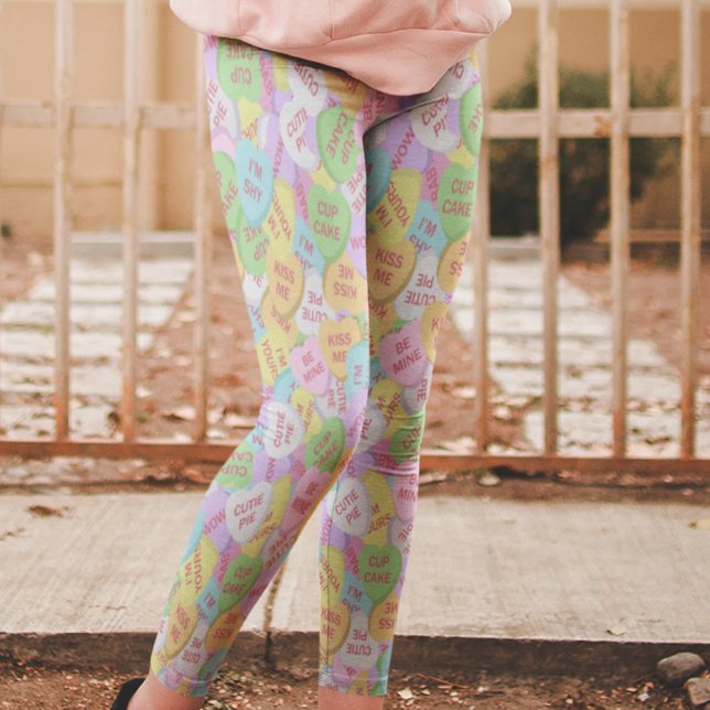 Candy Hearts Leggings Valentine's Day Pattern (Creator Uploaded)
