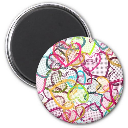 Candy Hearts Magnet