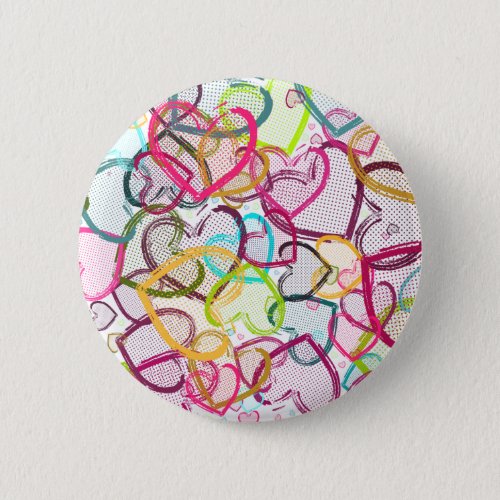 Candy Hearts Pinback Button