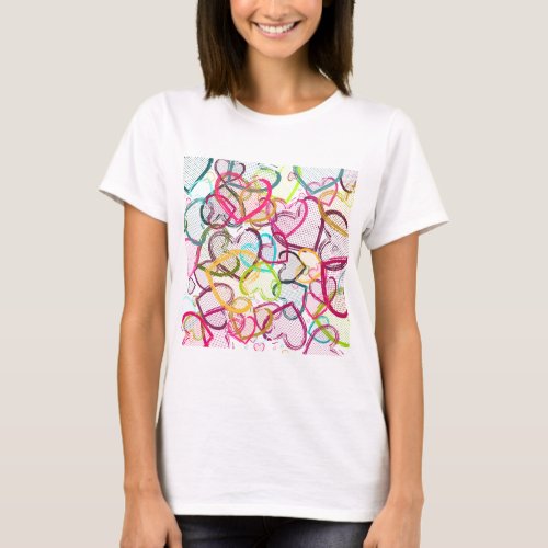 Candy Hearts T_Shirt