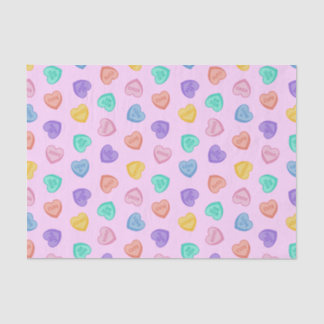 Candy Hearts Tissue Paper