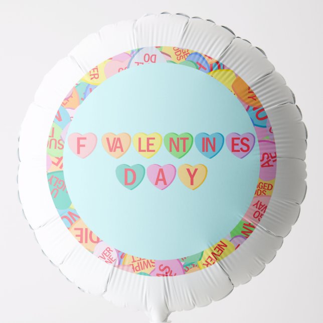 Candy Hearts V. 2.0 Balloon (Front)