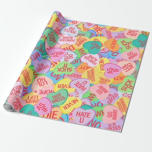 Candy Hearts V 20 Wrapping Paper