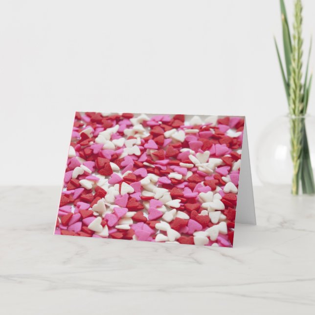 Candy Hearts Valentine Card (Front)