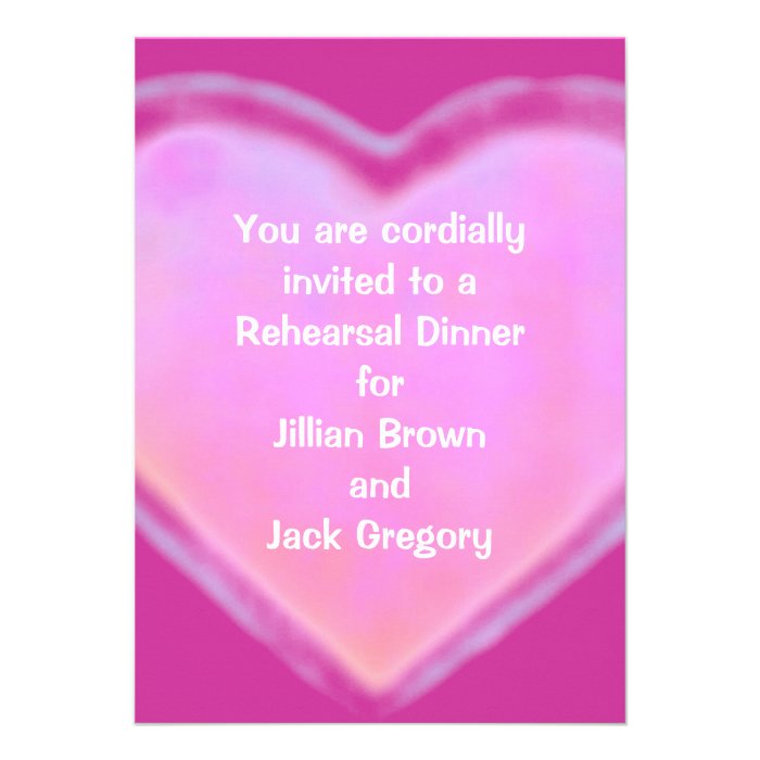 Candy Hearts WEDDING Rehearsal Dinner Invites