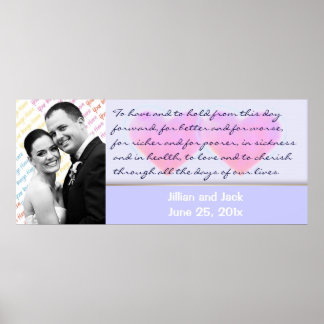 Candy Hearts WEDDING Vows display poster