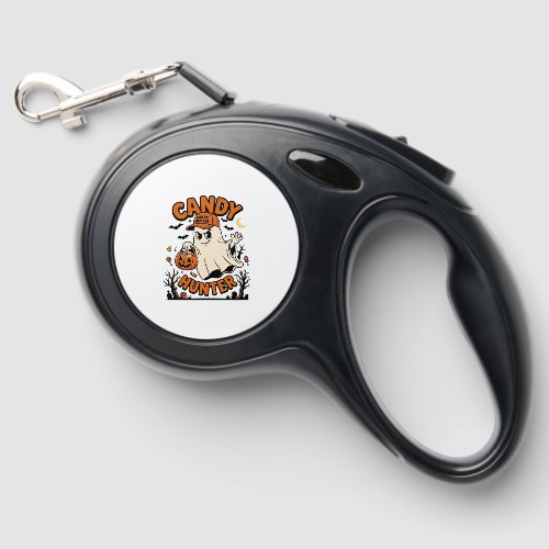 Candy Hunter Halloween Ghost Pumpkin Bucket_1 Retractable Pet Leash