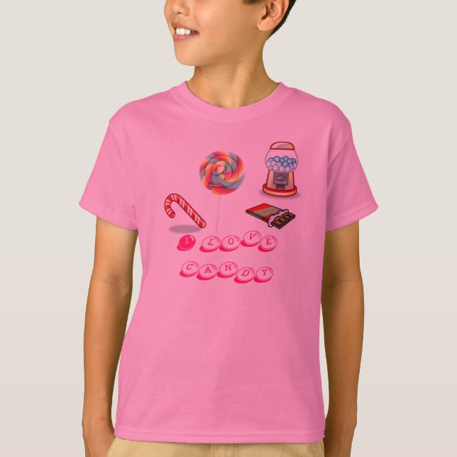 candy, I love candy T-Shirt (Front)