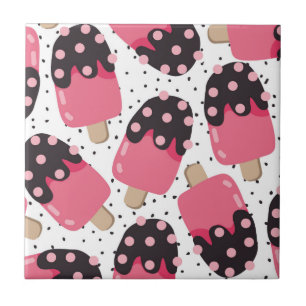 Candy Ice Cream Pattern Ceramic Tile