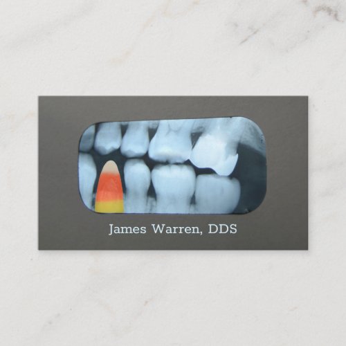 Candy in Teeth Xray Business Card
