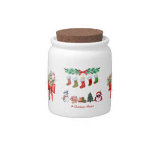 Candy Jar - African American Santa Candy Jar