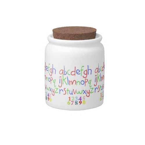 Candy Jar Alphabet Numbers