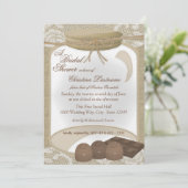 Candy Jar and Chocolates Bridal Shower Invitation (Standing Front)
