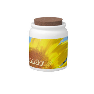 Candy Jar Bright Yellow Sunflowers gifts