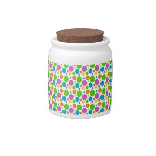 Candy Jar Colorful Circles