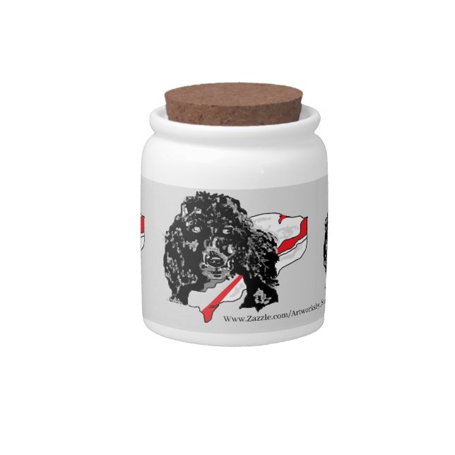 Candy Jar : Favorite Pet Poodle (Front)