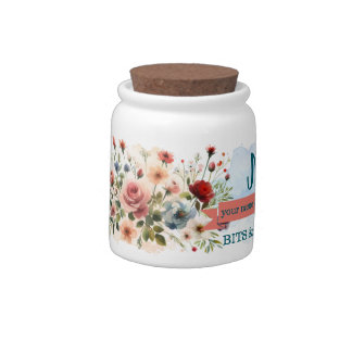 Candy Jar for bits & pieces WILDFLOWERS Var04