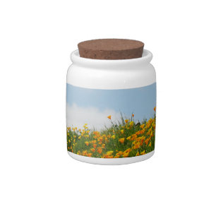Candy Jar Grandma's Secret Stash Poppy Flowers
