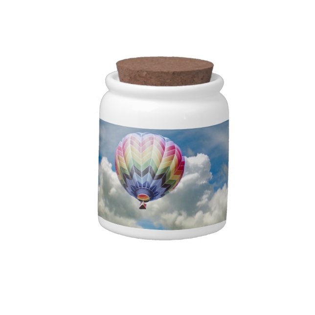 Candy Jar - Hot Air Balloons in Clouds (Left)