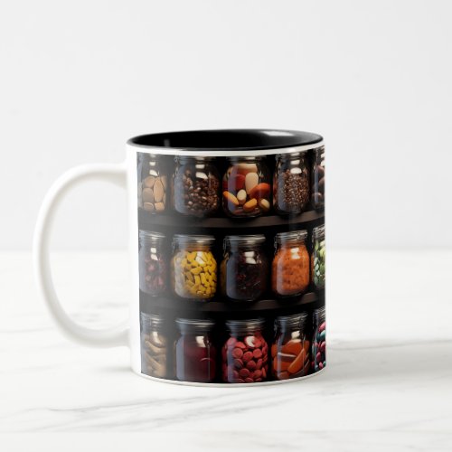 Candy Jar Knolling Knolling Two_Tone Coffee Mug