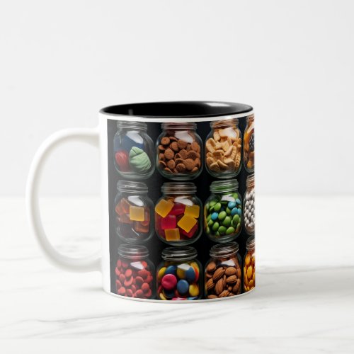 Candy Jar Knolling Knolling Two_Tone Coffee Mug