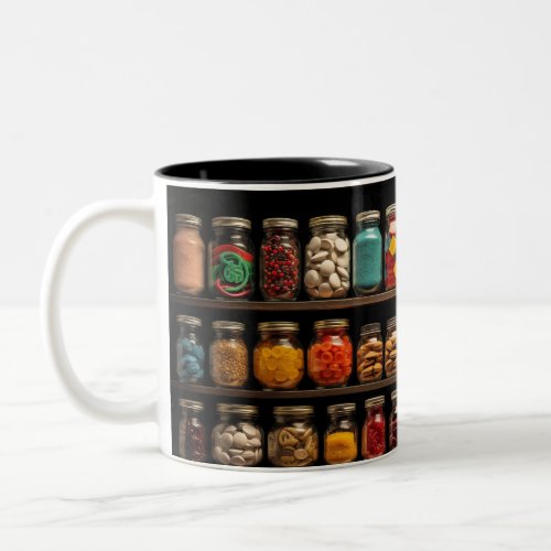 Candy Jar Knolling Knolling Two_Tone Coffee Mug