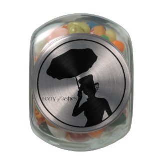 Candy Jar, Lady of Ashes Glass Jar