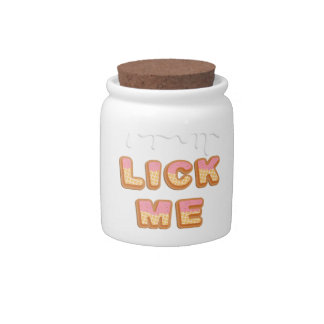 Candy Jar Lick me ice cream cone design