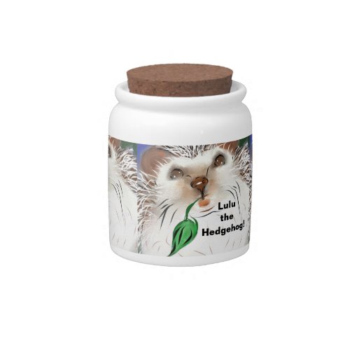 Candy Jar Porcelain Hedgehog