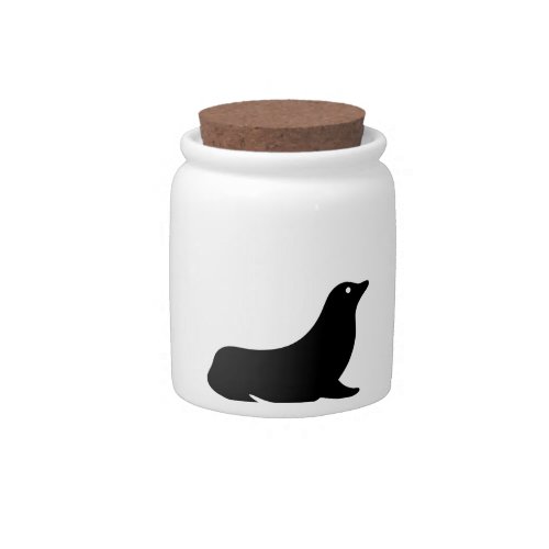 Candy Jar _ Seal silhouette