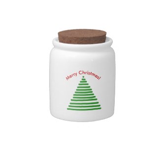 Candy Jar - Stylized Tree with Curved Text