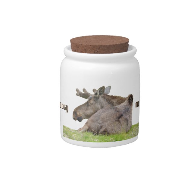 Candy Jar w/ moose (Front)